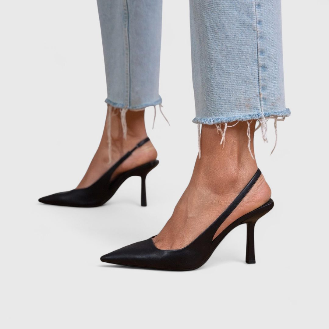 Alice | Women's Pointed Toe Slingback Comfort Heels