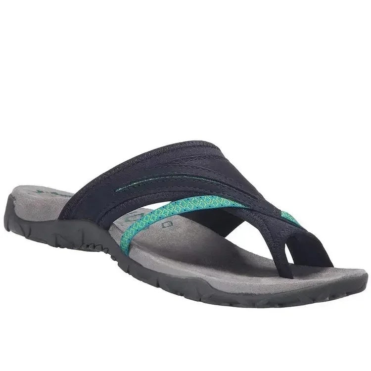 Afonina | Cross Strap Toe Loop Open Toe Orthopedic Sandal