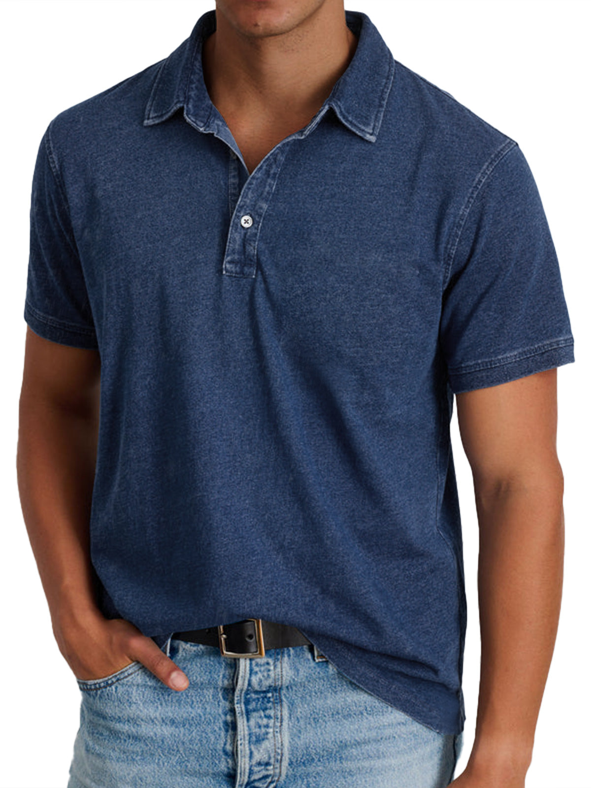 Spencer | Men's Vintage Washed Relaxed Polo Shirt