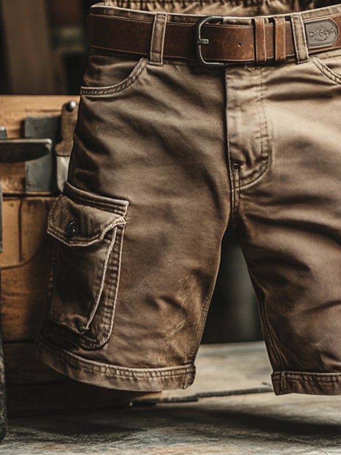 Ruger | Men's Vintage Relaxed Fit Cargo Shorts