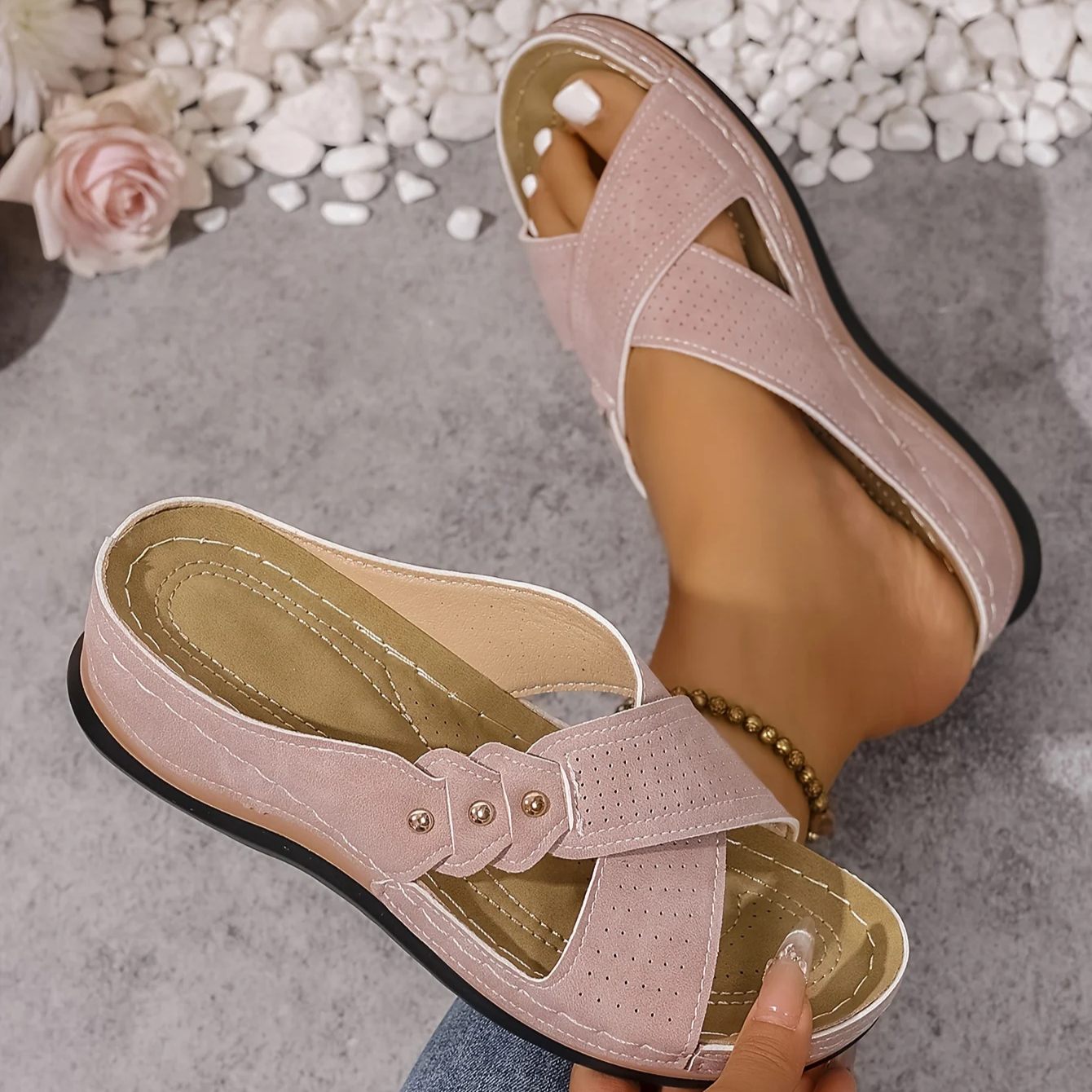 Ezera | Women's Orthopedic Arch Support Wedge Sandal