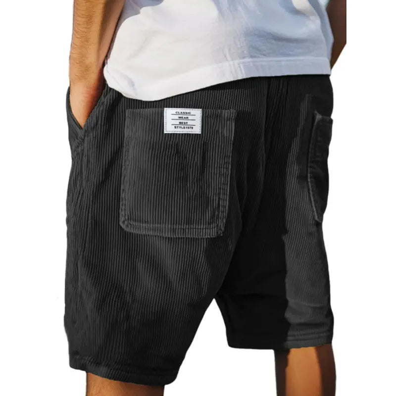 Xavier | Men's Corduroy Relaxed Fit Cargo Shorts