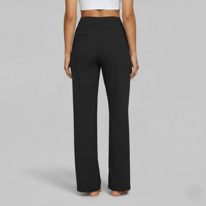 Camille | High Waist Wide Leg Stretch Casual Pants