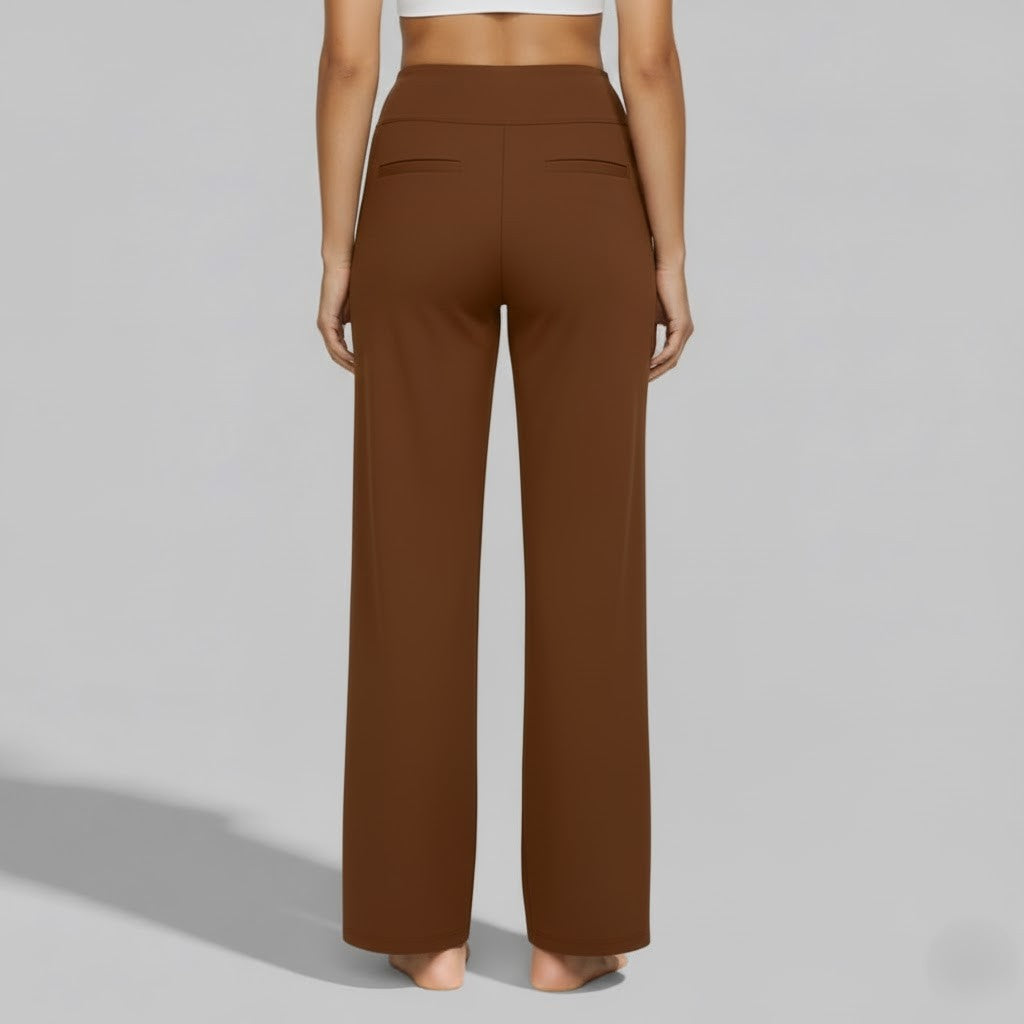 Camille | High Waist Wide Leg Stretch Casual Pants