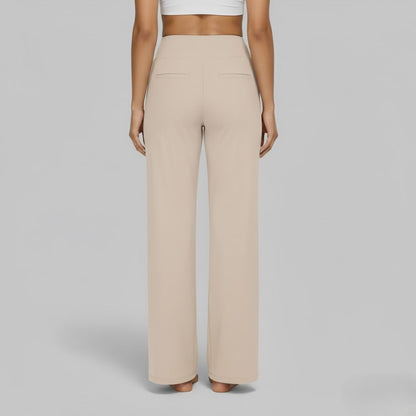 Camille | High Waist Wide Leg Stretch Casual Pants