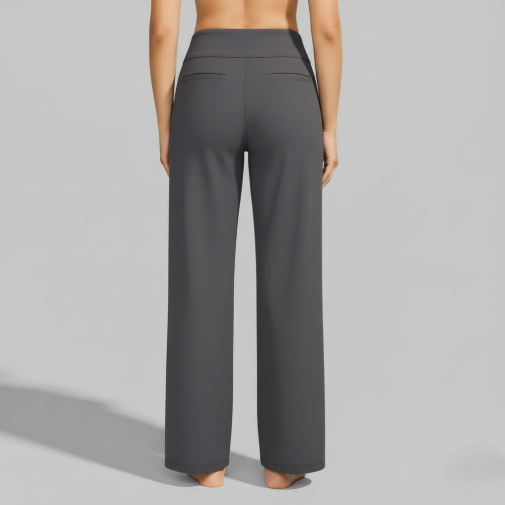 Camille | High Waist Wide Leg Stretch Casual Pants