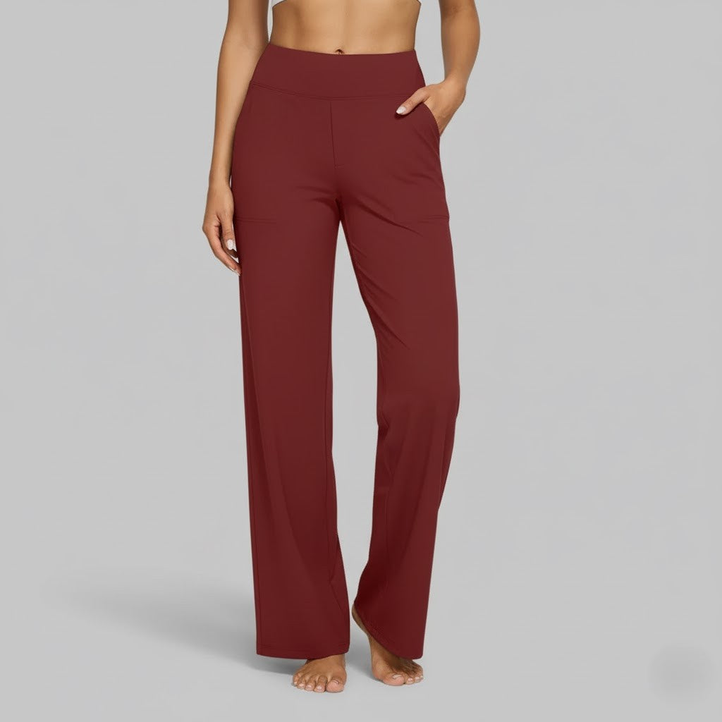 Camille | High Waist Wide Leg Stretch Casual Pants