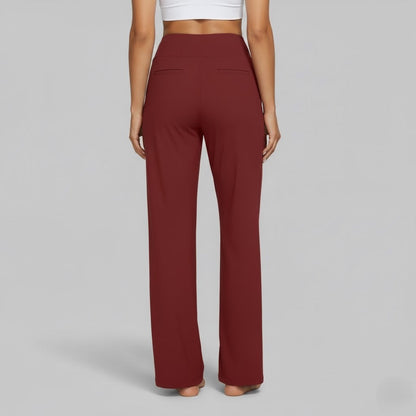 Camille | High Waist Wide Leg Stretch Casual Pants