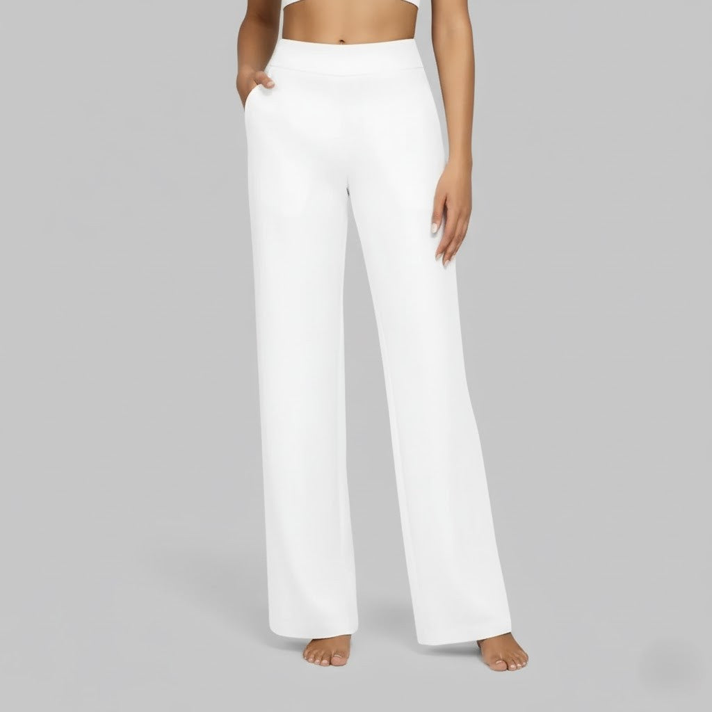 Camille | High Waist Wide Leg Stretch Casual Pants