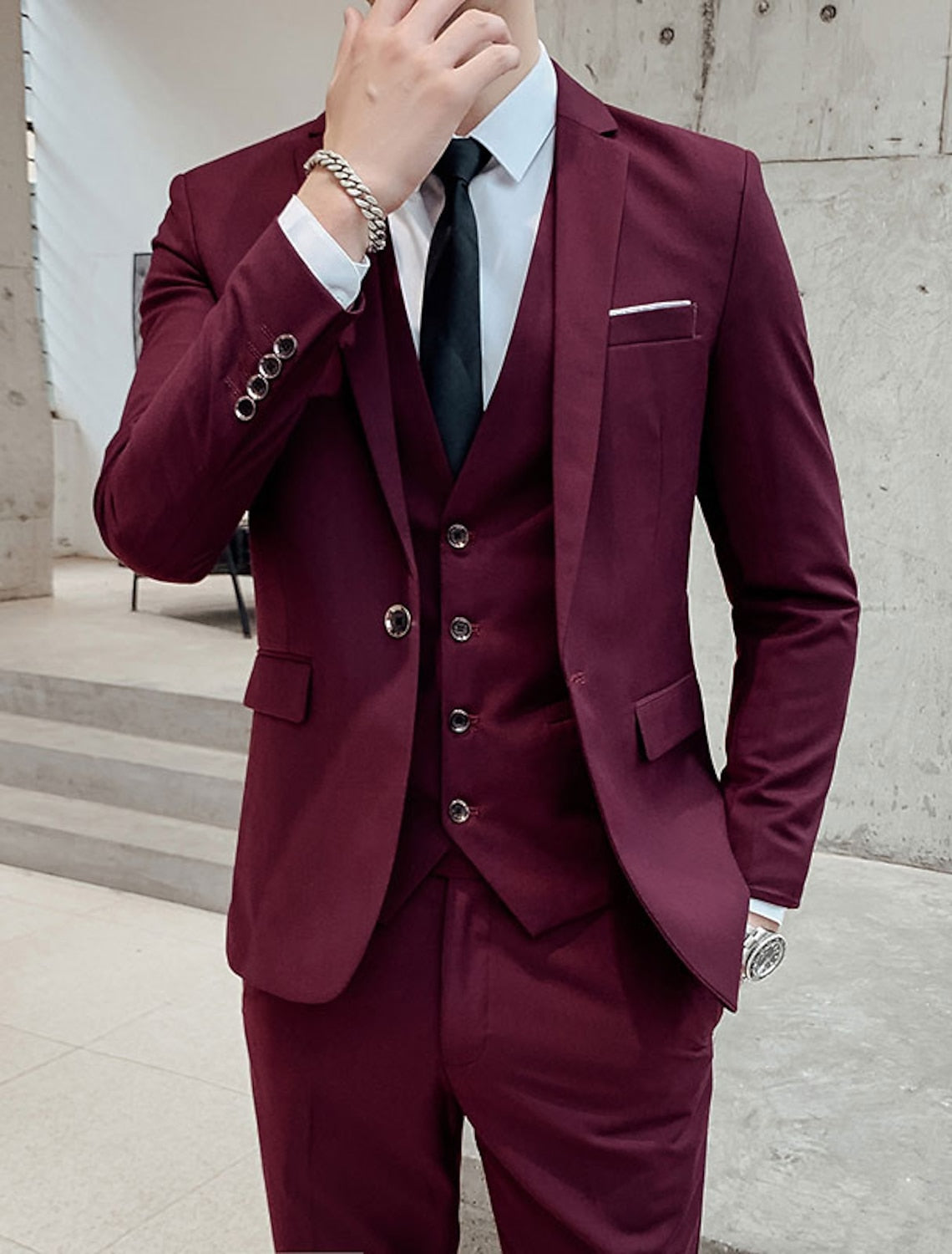 Kane | Men's Slim Fit 3 Piece Wedding Formal Suit