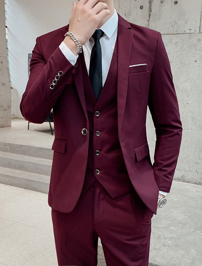 Kane | Men's Slim Fit 3 Piece Wedding Formal Suit