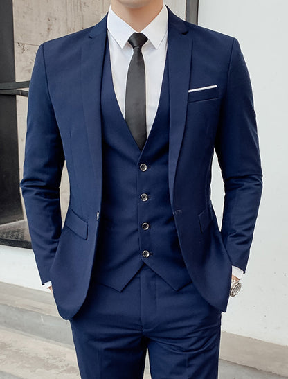 Kane | Men's Slim Fit 3 Piece Wedding Formal Suit