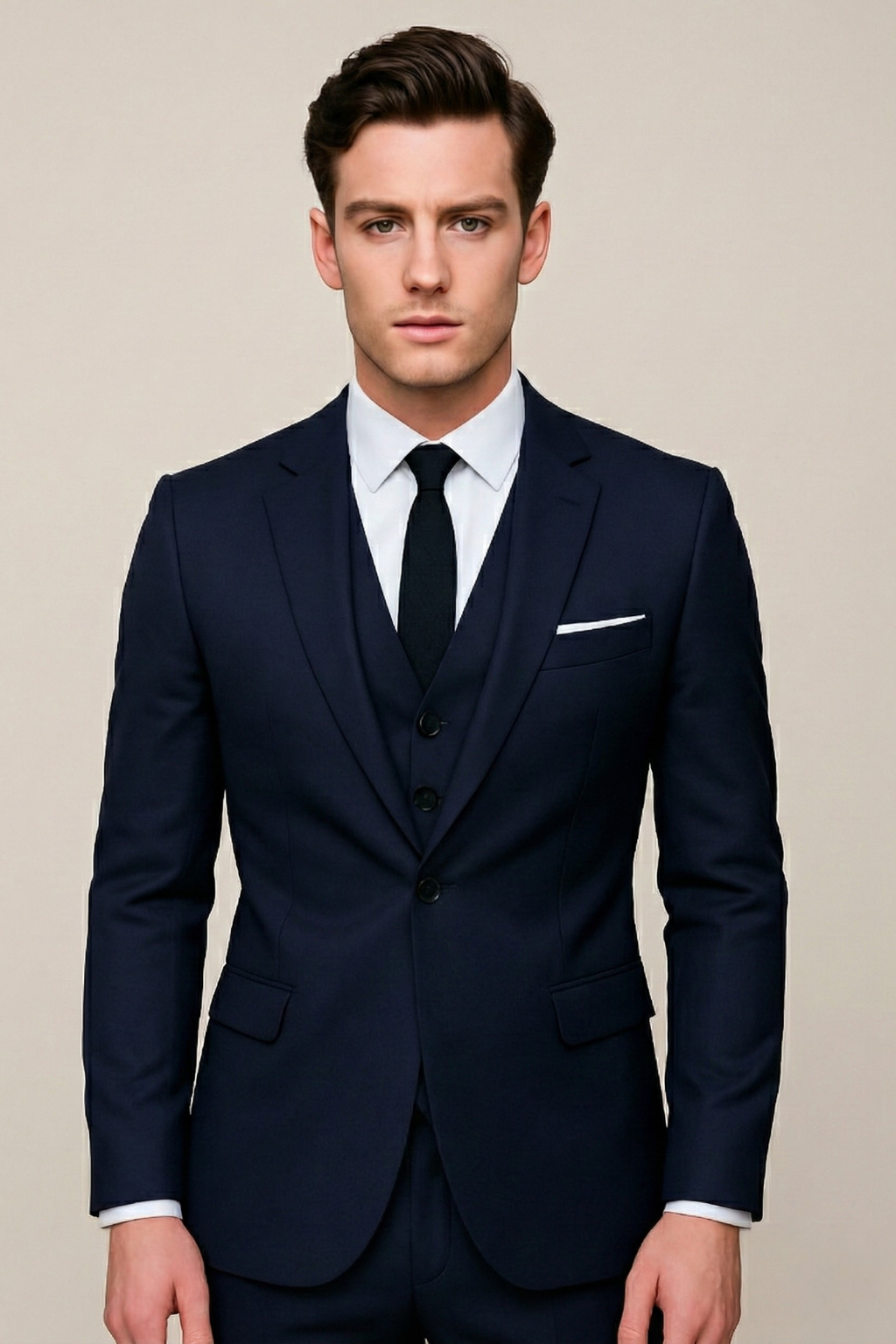 Alexander | Men's Slim Fit Three Piece Formal Wedding Suit
