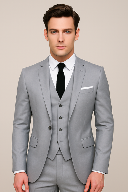 Alexander | Men's Slim Fit Three Piece Formal Wedding Suit