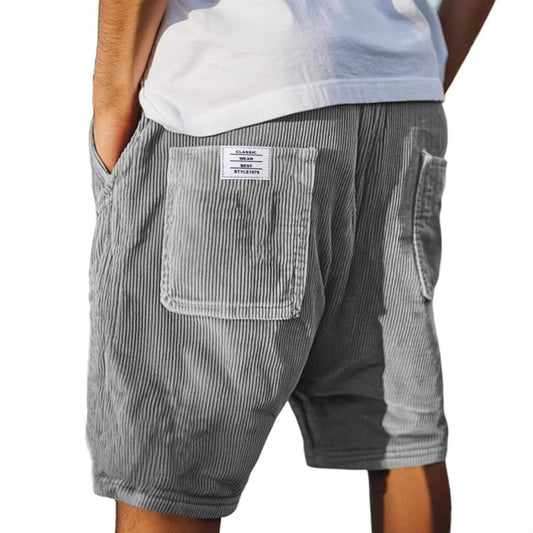 Xavier | Men's Corduroy Relaxed Fit Cargo Shorts