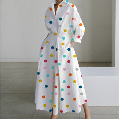 Vienna | Women's Elegant Collared Wrap Front Pleated A Line Maxi Dress