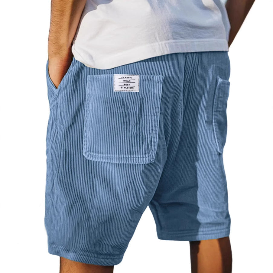Xavier | Men's Corduroy Relaxed Fit Cargo Shorts