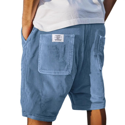 Xavier | Men's Corduroy Relaxed Fit Cargo Shorts