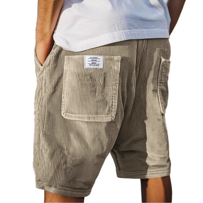 Xavier | Men's Corduroy Relaxed Fit Cargo Shorts
