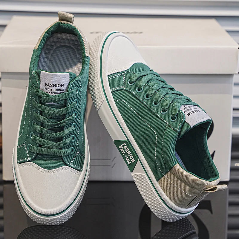 Zorion | Men's Retro Canvas Lace Up Casual Sneaker