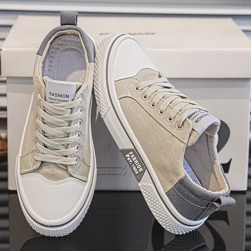 Zorion | Men's Retro Canvas Lace Up Casual Sneaker