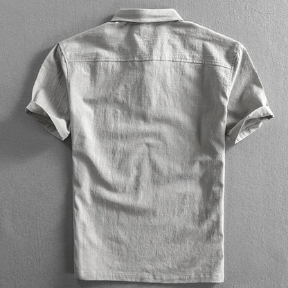 Edward | Men's Linen Blend Classic Relaxed Polo Shirt