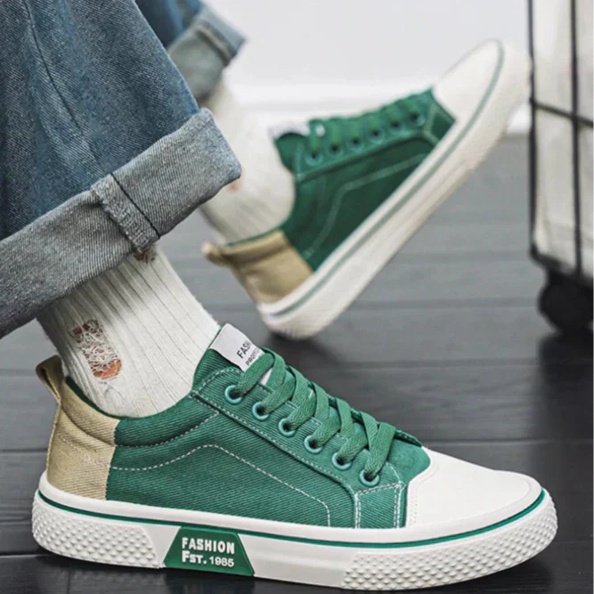 Zorion | Men's Retro Canvas Lace Up Casual Sneaker