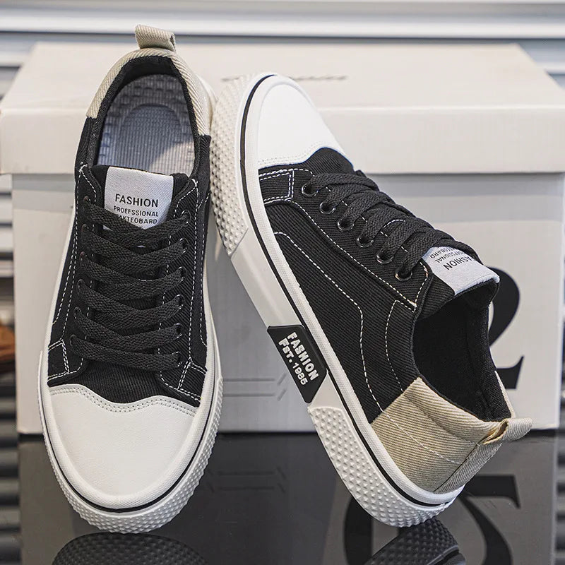 Zorion | Men's Retro Canvas Lace Up Casual Sneaker