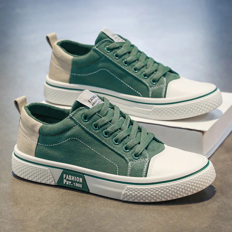 Zorion | Men's Retro Canvas Lace Up Casual Sneaker