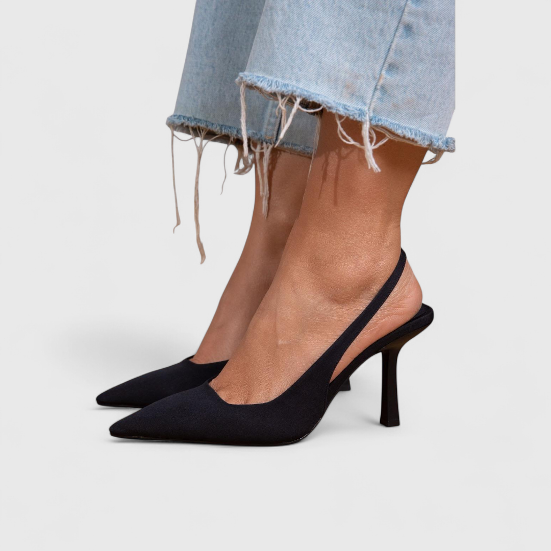 Alice | Women's Pointed Toe Slingback Comfort Heels