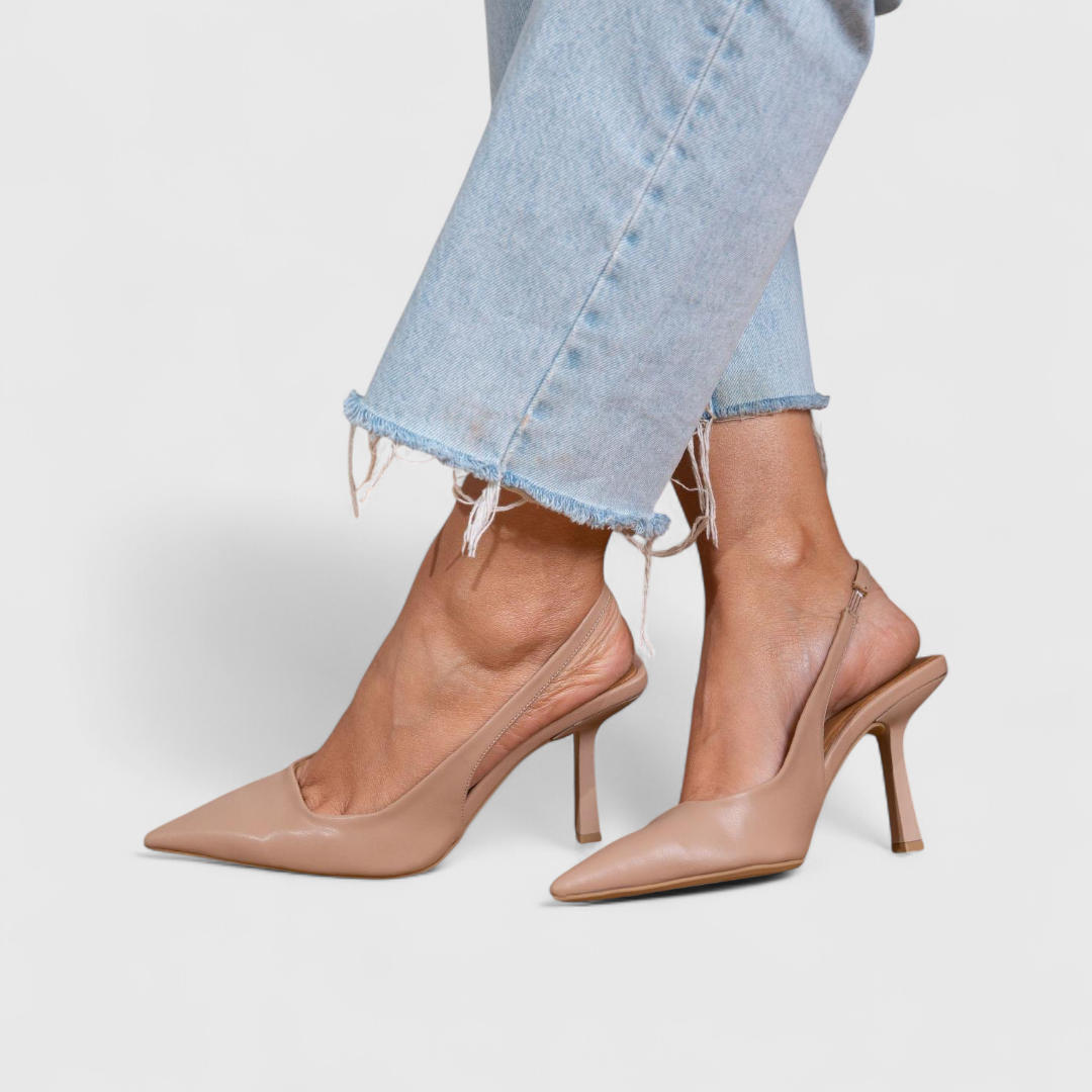 Alice | Women's Pointed Toe Slingback Comfort Heels