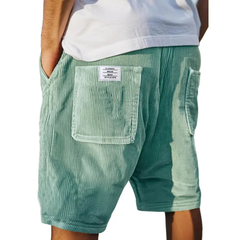 Xavier | Men's Corduroy Relaxed Fit Cargo Shorts