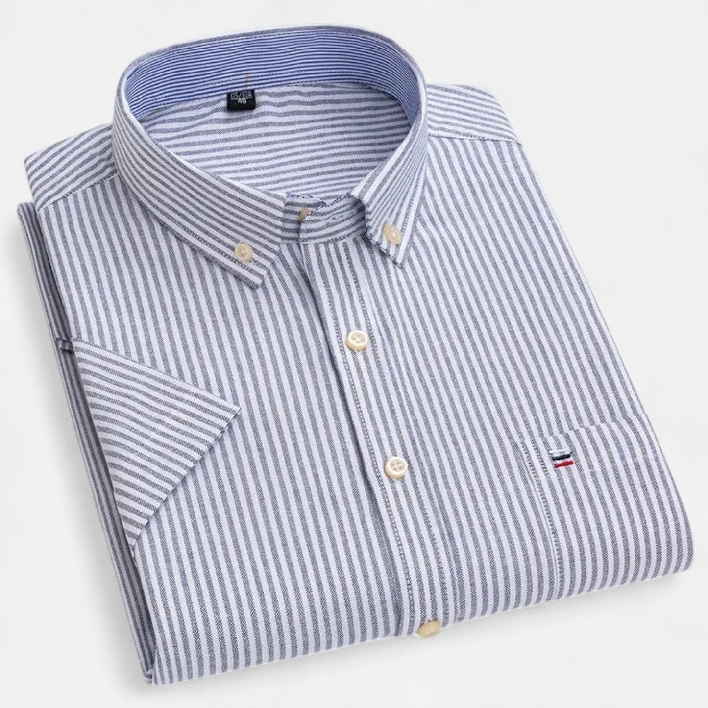 Montgomery | Men's Plaid Cotton Blend Short Sleeve Button Down Shirt