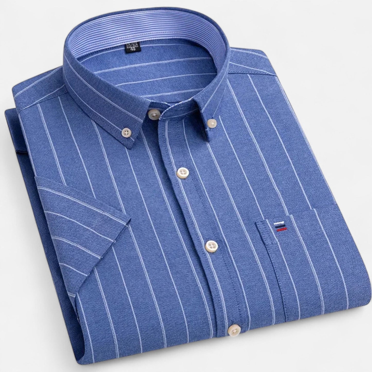 Montgomery | Men's Plaid Cotton Blend Short Sleeve Button Down Shirt