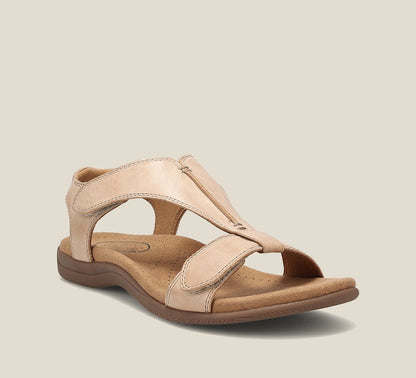 Dove | T-Bar Strappy Open Toe Orthopedic Arch Support Cushioned Sandal