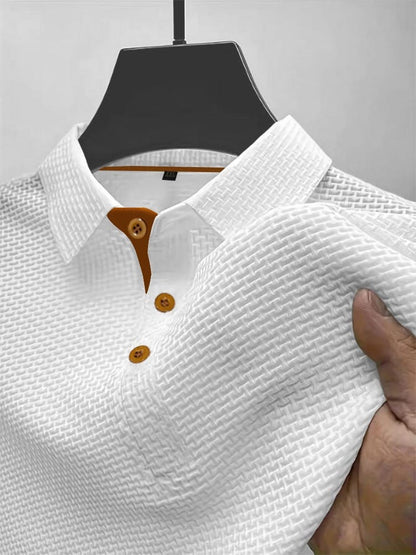 Marco | Men's Breathable Textured Modern Polo Shirt