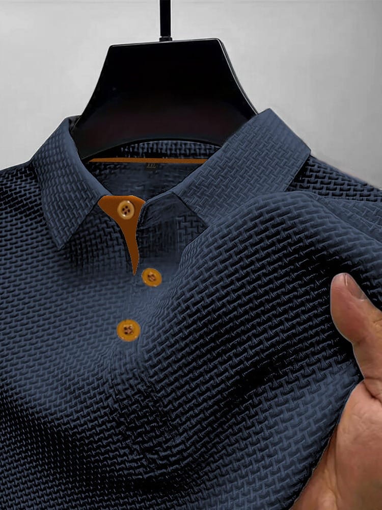 Marco | Men's Breathable Textured Modern Polo Shirt