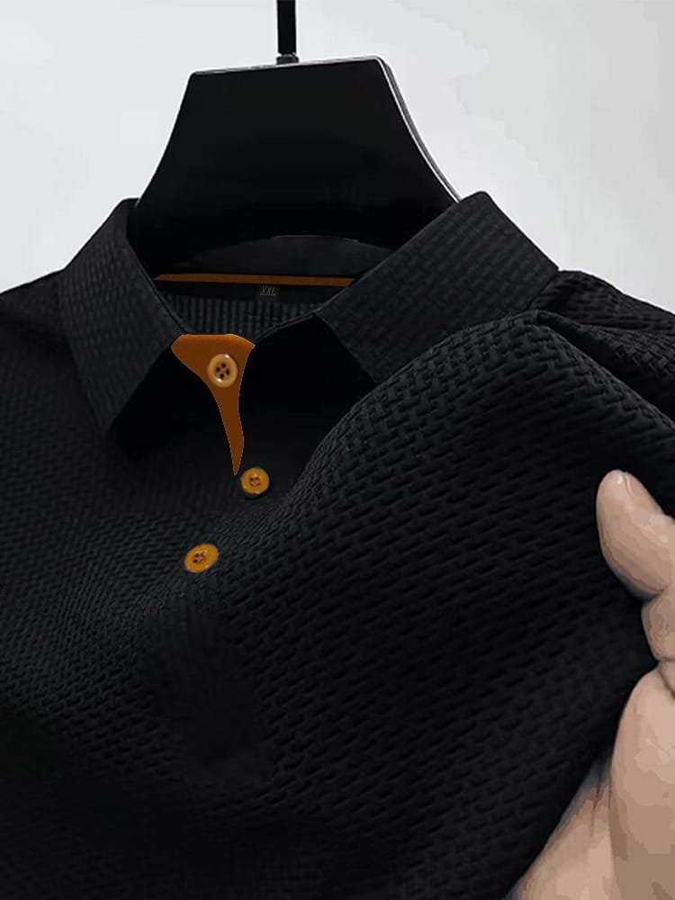 Marco | Men's Breathable Textured Modern Polo Shirt