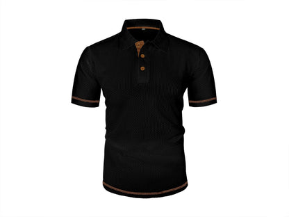 Marco | Men's Breathable Textured Modern Polo Shirt