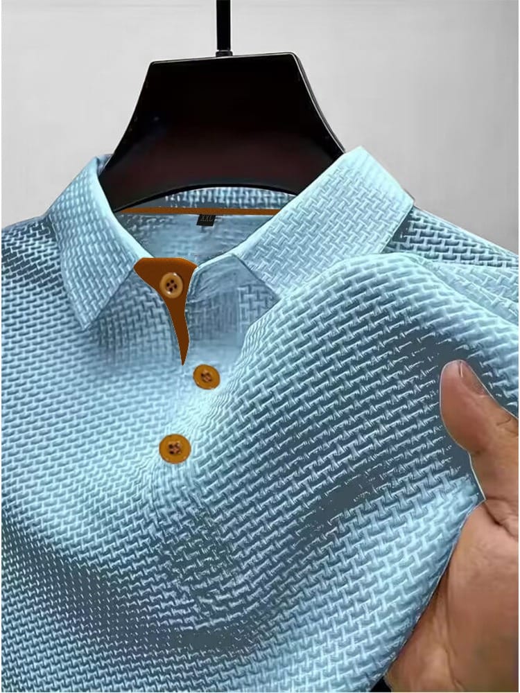 Marco | Men's Breathable Textured Modern Polo Shirt