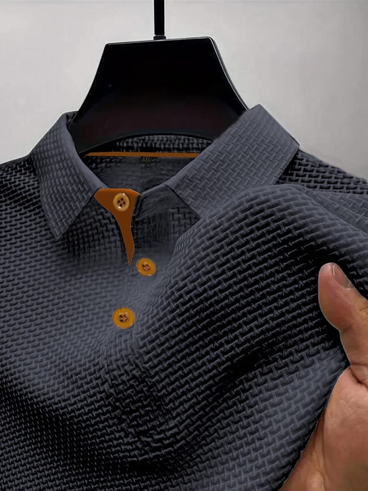 Marco | Men's Breathable Textured Modern Polo Shirt