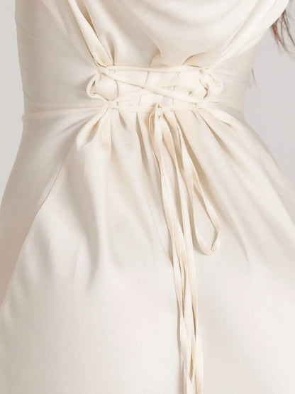 Celine | Women's Long Sleeve Satin Elegant Maxi Dress