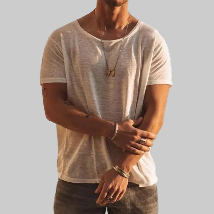 James | Round Neck Short Sleeve Relaxed Casual T-Shirt