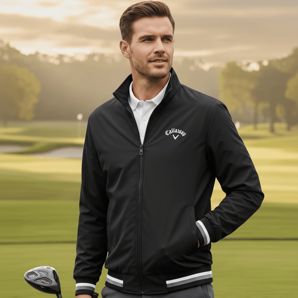 Matthew | Water Resistant Full Zip Stripe Trim Athletic Windbreaker Jacket